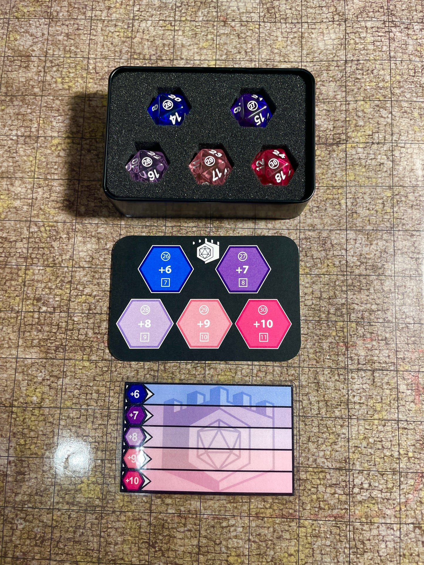 MAW dice - Dragon Set (+6 to +10)