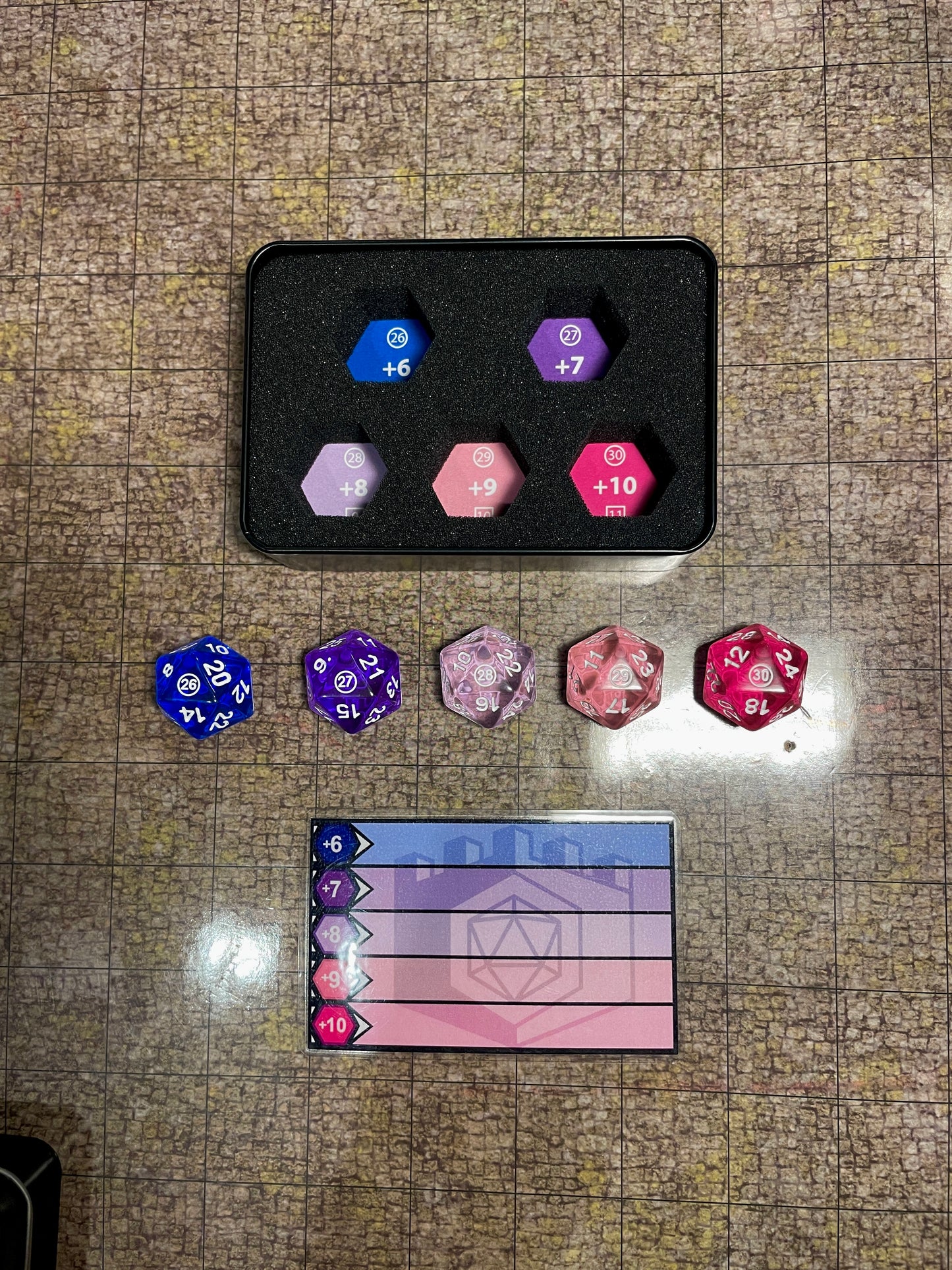 MAW dice - Dragon Set (+6 to +10)